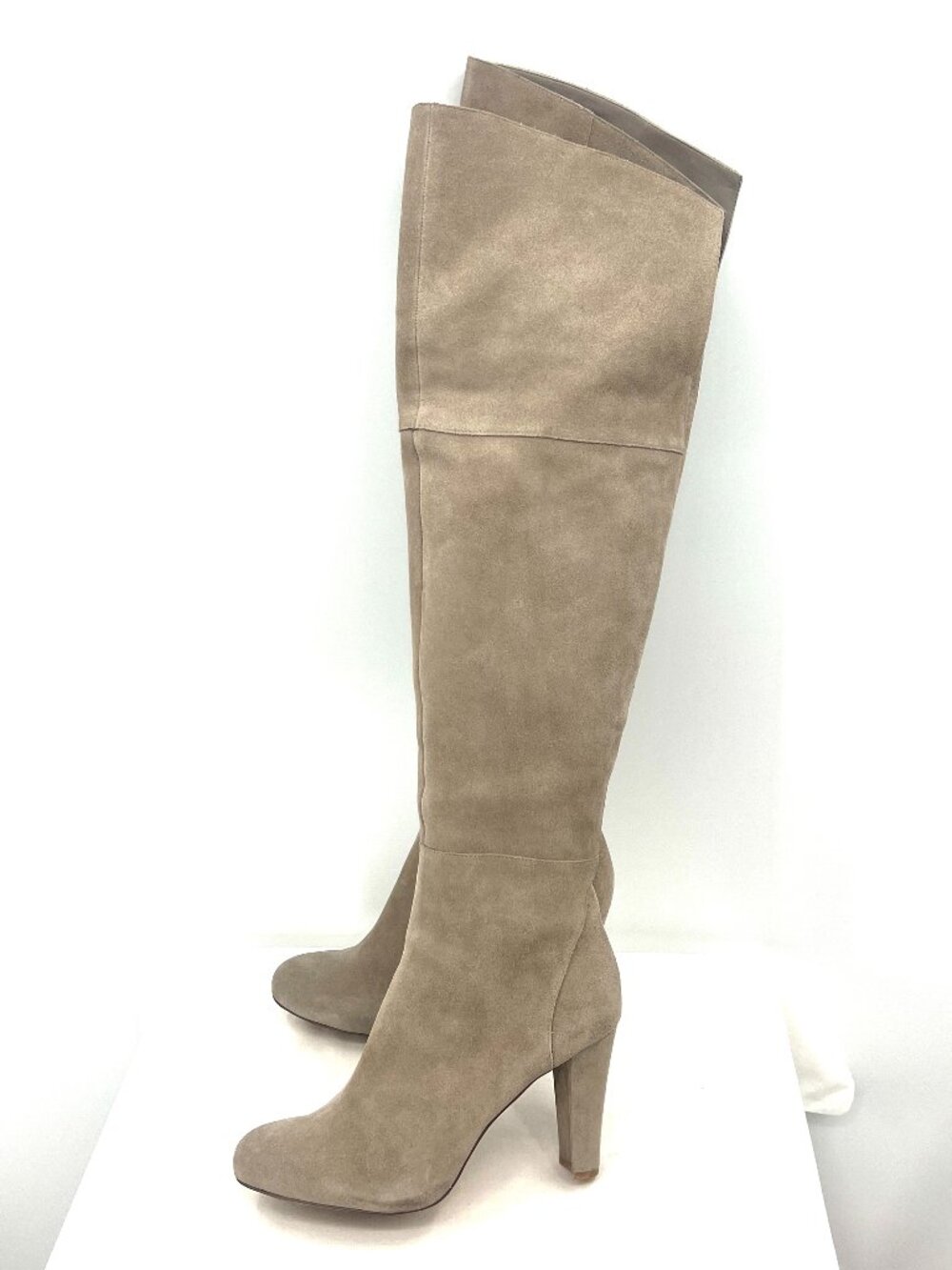 White House Black Market Colton Taupe Suede Over Knee Boots Size 9
